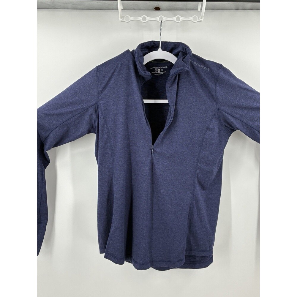 Brooks Women’s Medium Navy DriLayer Full Zip Running Jacket Thumbholes